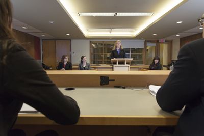 Law students hone their courtroom skills by preparing for moot competitions. A $100,000 gift by Toronto litigation firm Lenczner Slaght will allow Queen's Law to deepen the range of mooting opportunities it can offer students.