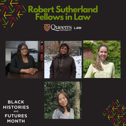 Since the Robert Sutherland Fellowship in Law was established in 2015, Sutherland Fellows Alicia Elias-Roberts, Sarojini Persaud, Aleksandra Balyansnikova-Smith, and Aileen Editha have been making important research contributions to their respective areas of law through their PhD theses. (Photo of Elias-Roberts by Aneel Karim)