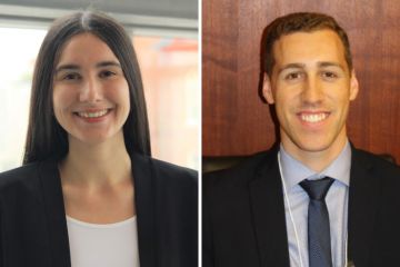 2018-19 McCarthy Tétrault LLP Scholarship in Legal Ethics and Professionalism recipients – Jennifer Clay, an articling student at Weaver, Simmons LLP in Sudbury; and Ryan Mullins, a Judicial Law Clerk at the Superior Court of Justice in Toronto – are applying their knowledge in a subject area of utmost importance. 
