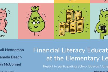 A Queen’s Law/Education research team led by Associate Dean Gail Henderson delivers a timely report on financial literacy with practical recommendations for elementary school teachers, schools, and school boards, and for all levels of government. 