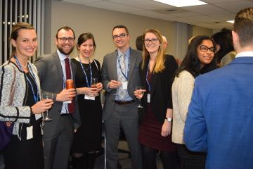 Alumni, faculty and staff gathered at the Queen’s Law Clinics in downtown Kingston to celebrate the holidays and local firm Cunningham Swan’s $125,000 gift to the Clinics. 