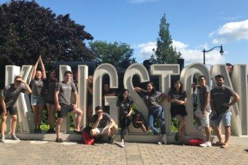 During Orientation 2018, Law’21 students found themselves at Confederation Basin on the Kingston waterfront, one of many destinations in a scavenger hunt. Orientation balances educational components with social events, and is a time when many lifelong friendships begin. 