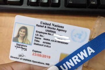 Maria Reisdorf, Law’21, put her public international law training from the Castle into action during her summer internship with the United Nations Relief and Works Agency in Jerusalem. 