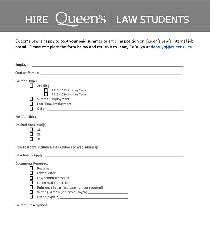 QL Job Form