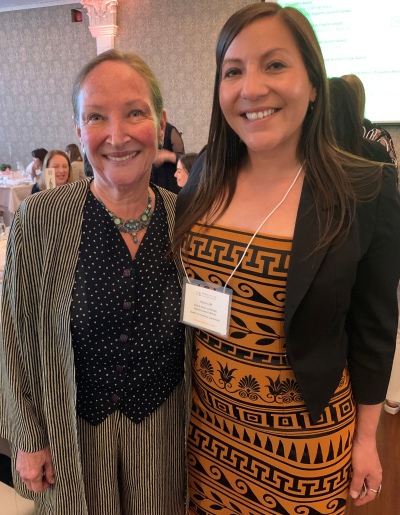 Equality Award winner Stacia Loft, Law'20 (right), with President's Award winner Justice Rosalie Abella of the Supreme Court of Canada. 