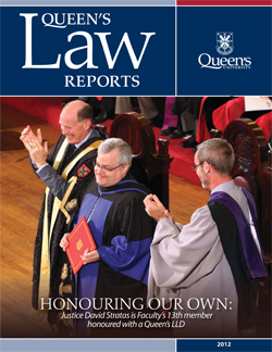 Queen's Law Reports Cover 2012