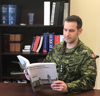 Captain Peter Briffett, Law’17, is articling with CFB Kingston. Captain Peter Briffett, Law’17, is articling with CFB Kingston.