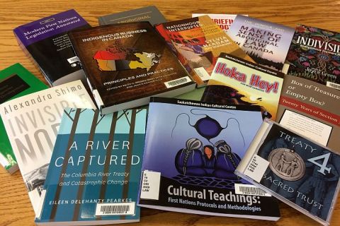 Just some of the Lederman collection of books focused on Indigenous law, with further expansion underway. Just some of the Lederman collection of books focused on Indigenous law, with further expansion underway.