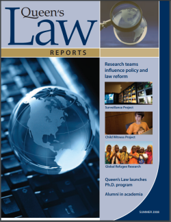 Queen's Law Reports Cover 2008