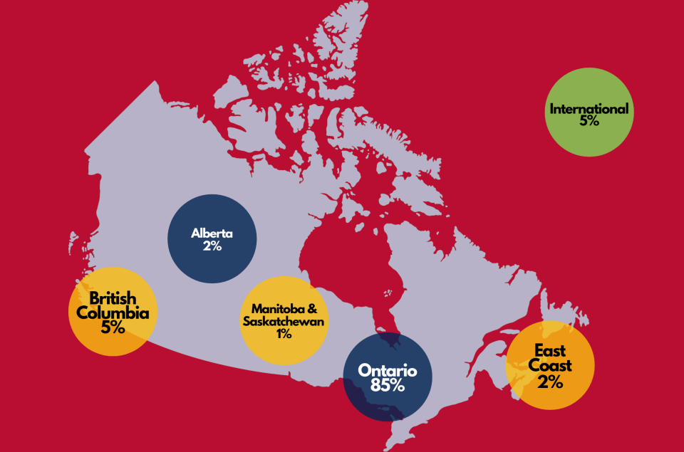 Map of Canada Class of 2025