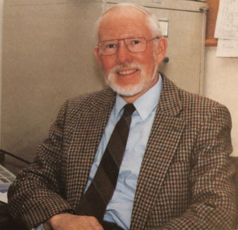 Professor Gordon Bale, Law’62, shown in 1995 in his office at Queen’s Law. Over three decades as a faculty member with his alma mater, he influenced scores of students and academics. 