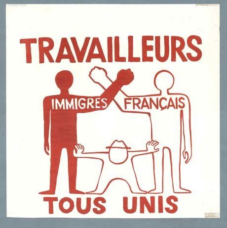 The conference program features this poster, created by a group called the Atelier Populaire, an anonymous collective of activists, and used during the May 1968 protests in Paris.