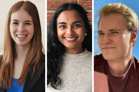 Colette Koopman, Law’20, Shailaja Nadarajah, Law’21, and Ross Denny-Jiles, Law’22, share their experiences during an unprecedented final seven weeks of term, when what stood out was the “collegiality, care and thoughtfulness of the Queen’s Law community.”  