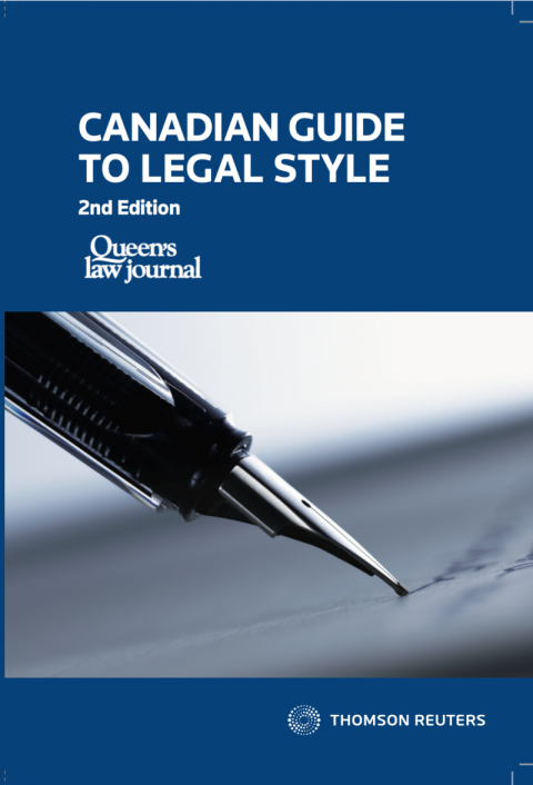 Canadian Guide to Legal Style (2nd edition)