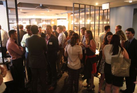 A capacity group of alumni and students gathered at this well-attended evening hosted by Queen's Law Career Development.