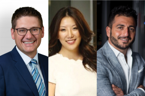 George Wray, Law’05 (Artsci’00), a partner with Borden Ladner Gervais LLP in Toronto and project leader; Wendi Zhou, BLG’s Manager of Strategic Research and a PhD student at Smith; and Professor Samuel Dahan, Director of the Conflict Analytics Lab at Queen’s.