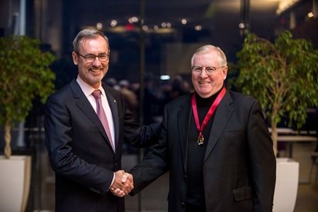 Dean Bill Flanagan and the Honourable Hugh Landerkin