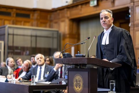 Prof. Imseis speaking the International Court of Justice