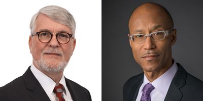 2016 Lexpert Zenith Award winners Scott Jolliffe, Law’76, and Frank Walwyn, Law’93