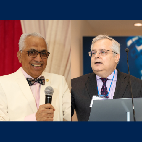 Adjunct faculty Dhaman Kissoon, Law’89, a criminal and immigration lawyer in Etobicoke, Ont., and Justice David Stratas, Law’84, LLD’12, of the Federal Court of Appeal in Ottawa are both recipients of multiple teaching awards. Kissoon teaches Racism and Canadian Legal Culture. Stratas teaches Writing and Written Advocacy. Adjunct faculty Dhaman Kissoon, Law’89, a criminal and immigration lawyer in Etobicoke, Ont., and Justice David Stratas, Law’84, LLD’12, of the Federal Court of Appeal in Ottawa