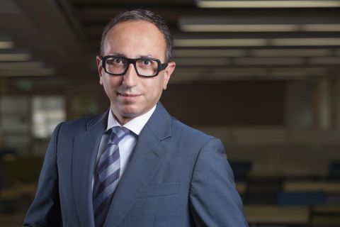 Professor Mohamed Khimji, the David Allgood Professor of Business Law at Queen’s (Photo by Greg Black)