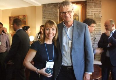Alumni award winner Kristin Muszynski, Law’05, with Harold Van Winssen, managing partner of Templeman Menninga LLP