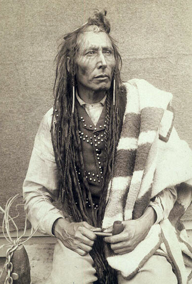 Legendary Cree Chief Pîhtokahanapiwiyin (“Poundmaker”) was wrongfully convicted of treason in 1885. (Image: National Archives Canada).