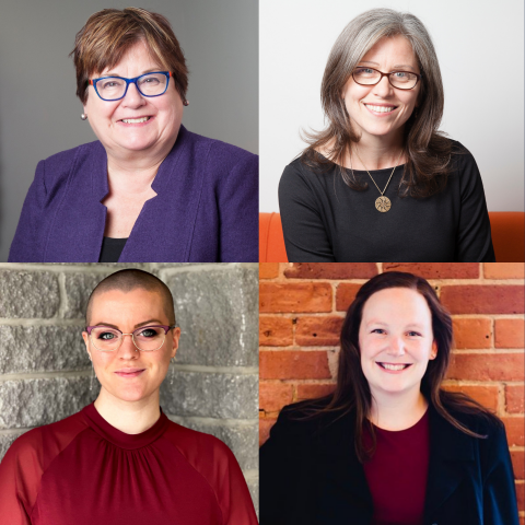 The Queen’s Family Law Clinic team that has obtained one of Canada’s largest and most far-reaching retroactive child support orders includes: Linda Smith, Law’92; QFLC director Karla McGrath, LLM’13; and Rachel Law and Beth Ambury, both Law’18.
