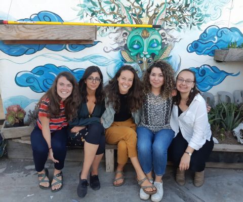 Gabrielle Rekai, Law’21 (middle) with fellow interns and an Al Otro Lado staff member in Tijuana, where they helped migrants learn their legal rights, how the law applies to their individual cases, and what to expect throughout the process of seeking asylum in the U.S. 