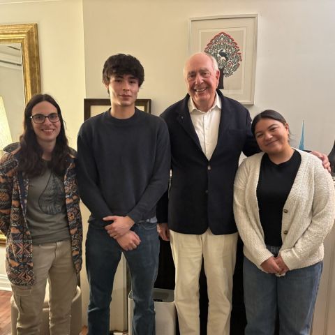Don Travers, Law’72, meets with Indigenous Queen’s Law students during a 2025 campus visit. Travers established the Indigenous Tuition Award in Law, which has since been expanded through funding from The Law Foundation of Ontario.