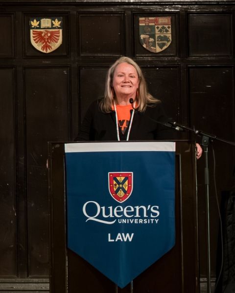 Professor Kimberly Murray, Queen’s National Scholar in Indigenous Legal Studies, has received funding from the Law Society of Ontario for her research project to demonstrate how legal processes and systems can be more accessible and less harmful to Indigenous Peoples. (Photo by Garrett Elliott)