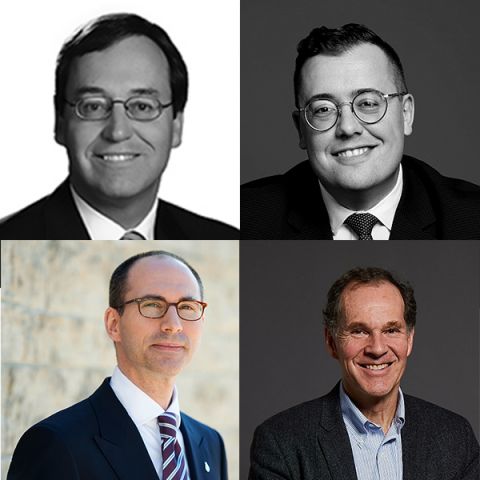 Thomas Houston, Brian Kolenda, Owen Rees and Jim Walker are the 2018 recipients of Queen's Law alumni awards. Thomas Houston, Brian Kolenda, Owen Rees and Jim Walker are the 2018 recipients of Queen's Law alumni awards.