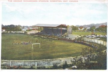 This postcard from the 1960s shows the original Richardson Stadium on main campus.