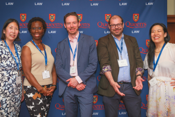 Queen’s Law alumni shared smiles and stories while reconnecting at the annual Toronto reception on June 4. (Photo by Greg Black Photography)