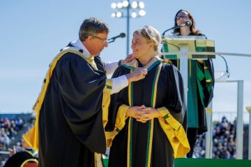 A world-renowned health law and policy scholar, Dean Colleen M. Flood was recognized for her contributions to advancing knowledge and informing public policy on access to care and the governance of health systems.