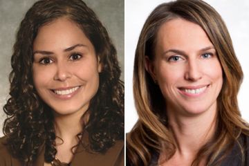 “Rising Stars” Andrea Boctor, Law’02, and Kate Crawford, Law’04