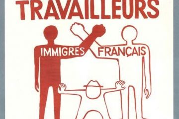 The conference program features this poster, created by a group called the Atelier Populaire, an anonymous collective of activists, and used during the May 1968 protests in Paris.