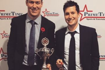 Conor O’Muiri and Brad Morris, winners of the 2015 Hockey Arbitration Competition of Canada.