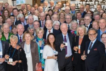 Alumni and faculty celebrate Queen’s Law at 60 at a gala reception in Ban Righ Hall during Homecoming 2017. (Photo by Rai Allen)