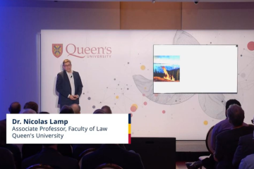 Dr. Lamp presents at the Queen’s Micro Summit in Ottawa, where experts explored Canada’s security and sovereignty challenges.