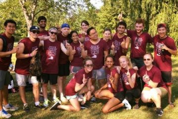 Law’18 students at Orientation Games held at Rideau Acres