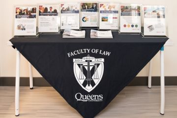 Visit the Queen’s Law table at a school near you!(Photo by Andrew Van Overbeke)