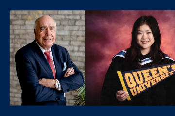 Donald Travers, Law’72 (Arts’70), established the Donald J. Travers Award in Law for JD students facing financial needs while excelling academically and in community service. The first recipient is Emile Shen, Law’23.