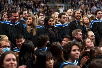 Law’20 JD graduates, along with those from Queen's Law's LLM, PhD, CiL, and GDipICL programs, were celebrated for their hard work and determination in successfully completing their programs during Convocation on June 21. 